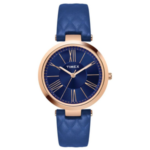 Timex Fashion Women's Blue Dial Round Case 3 Hands Function Watch -TWEL11803 - KRISHNA WATCH COMPANY