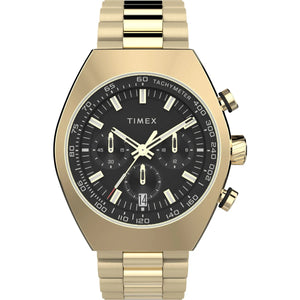 Timex Legacy Tonneau Chronograph 42mm Stainless Steel Bracelet Watch TW2W22100UJ - KRISHNA WATCH COMPANY