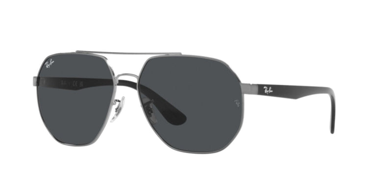 RAY-BAN SUNGLASSES | GUNMETAL SUNGLASSES ( 0RB3714I | IRREGULAR | GUNMETAL FRAME | GREY LENS )