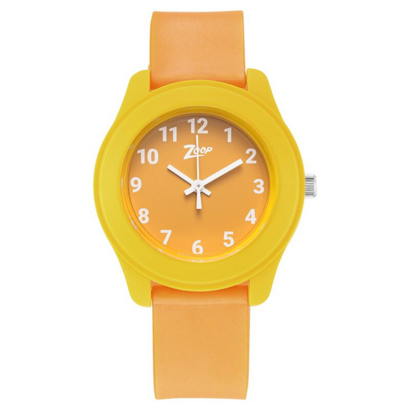 Zoop Basic Orange Dial Plastic Strap for Kids 26019PP08