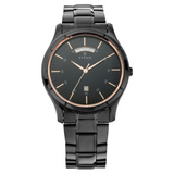 Titan Quartz Analog with Day and Date Black Dial Stainless Steel Strap Watch for Men 1767NM01