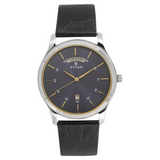 Titan Workwear Blue Dial Analog with Day and Date Leather Strap watch for Men 1767SL03