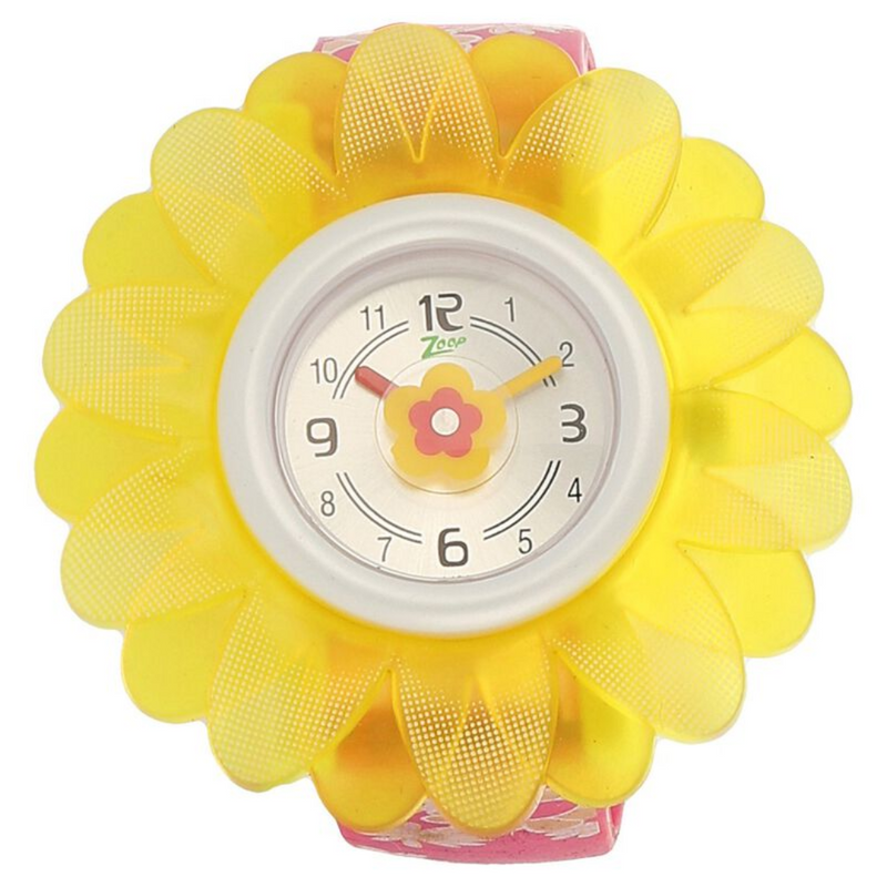 Zoop By Titan Quartz Analog Silver Dial PU Strap Watch for Kids 4005PP03