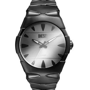 Diesel Men's D-SRUPTOR (42mm) Silver Dial / Black Stainless Steel DZ2213 - KRISHNA WATCH COMPANY