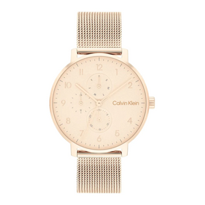 Calvin Klein Unisex Stun Stainless Steel Textured Analogue Watch 25200402 - KRISHNA WATCH COMPANY