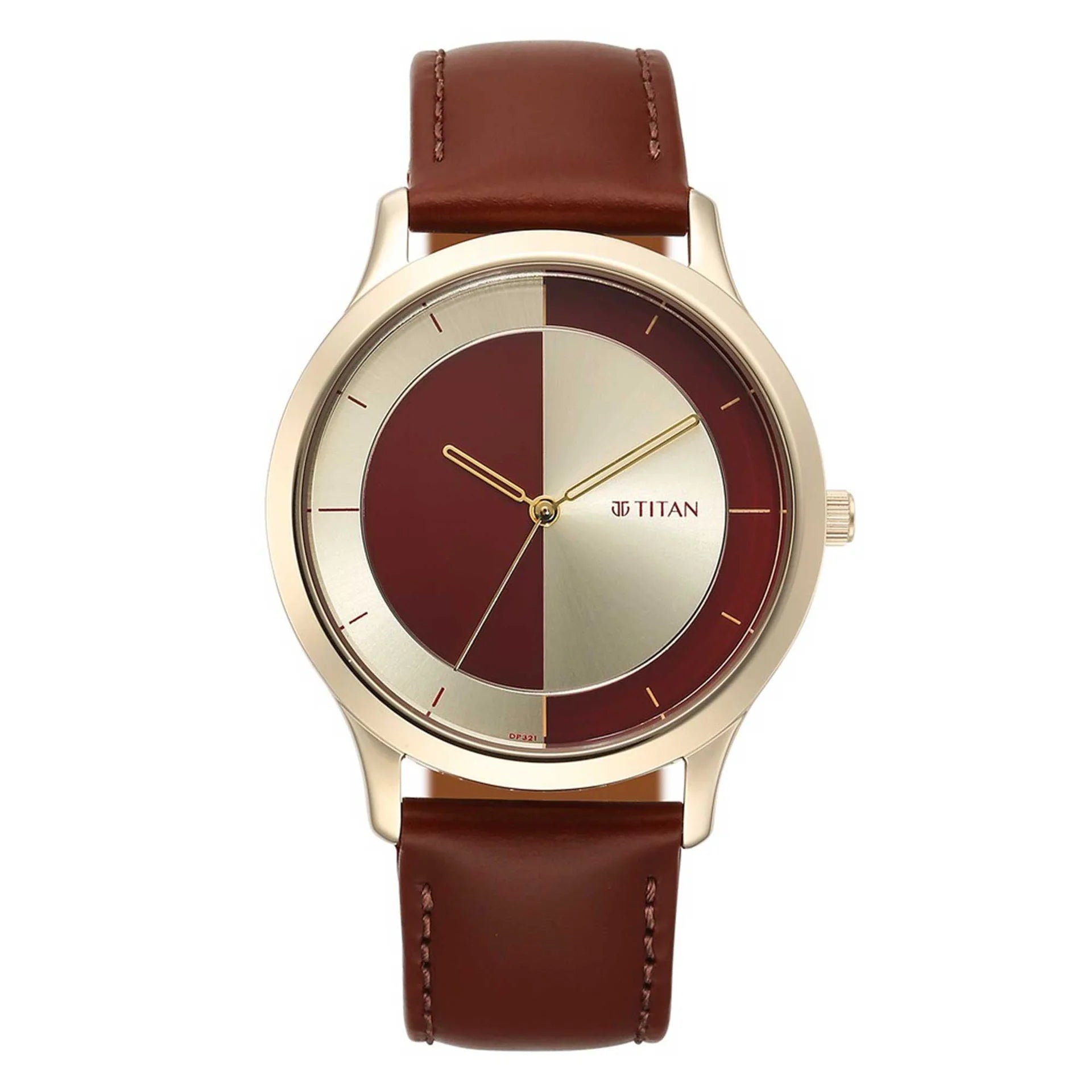 Titan Yin & Yang Red Dial Analog Watch for Men - 1825WL04