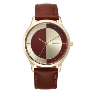 Titan Yin & Yang Red Dial Analog Watch for Men - 1825WL04