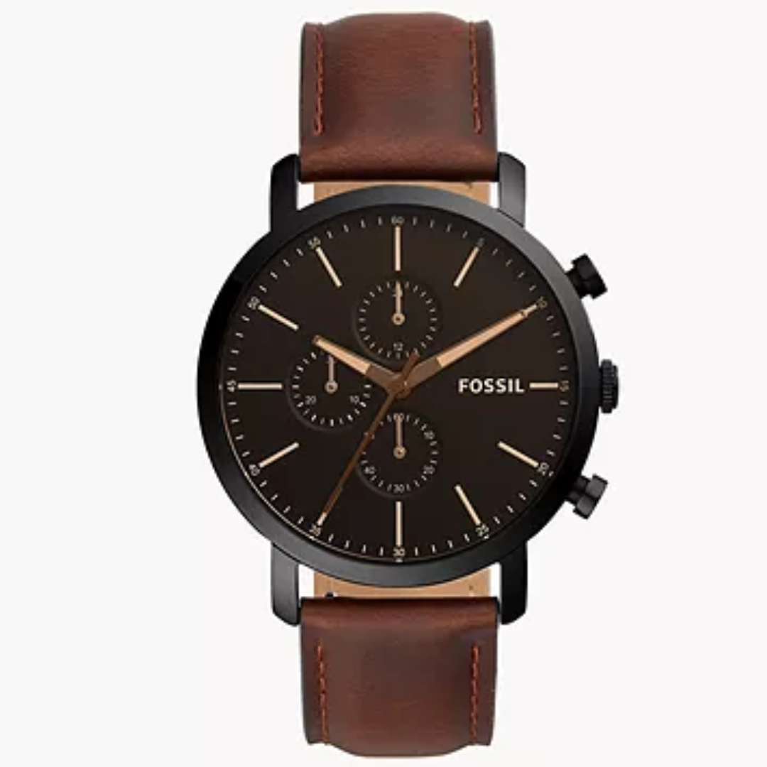 Luther Chronograph Brown Leather Watch BQ2461 - KRISHNA WATCH COMPANY