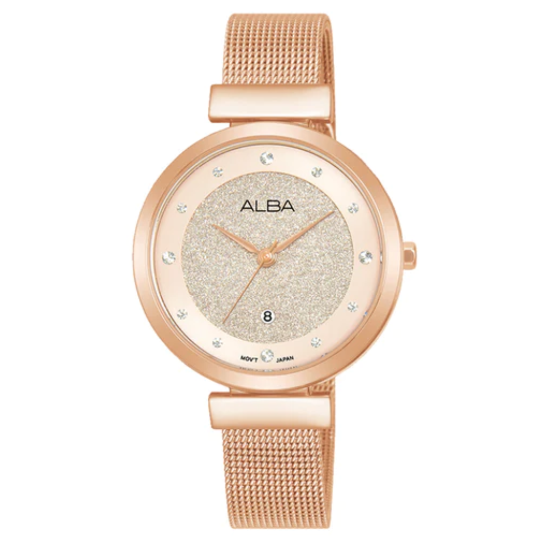 Alba Pink Shimmer Ladies Watch AH7CA0X1