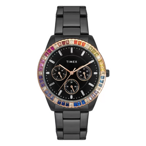 Female Black Analog Stainless Steel Watch TWEL16804 - KRISHNA WATCH COMPANY