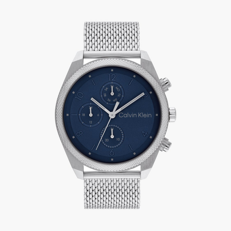Calvin Klein Impact 44 mm Blue Dial Analog Watch For Men - 25200360