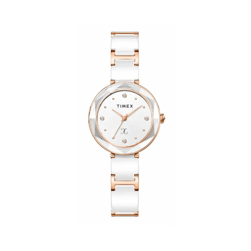 Timex White Dial Women's Watch - TWEL28003