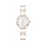 Timex White Dial Women's Watch - TWEL28003
