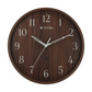 Titan Woodgrain Whispers - Dark Brown Contemporary Wall Clock W0080PA02