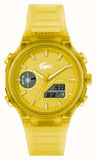 Lacoste LC33 Dual-Display Multifunction  Yellow Silicone Strap 2011430