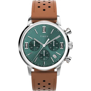 Timex Men Green Analog Round Stainless Steel Dial Watch - TW2W10100UJ - KRISHNA WATCH COMPANY