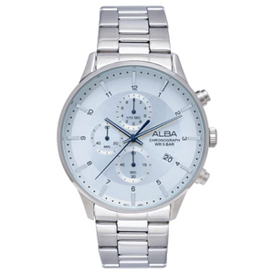 Alba Silver-White Dial Chronograph AM3767X1 - KRISHNA WATCH COMPANY