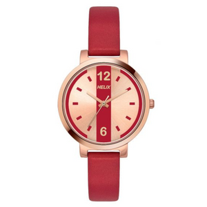 Helix Casual Leather Strap Watch TW041HL09 - KRISHNA WATCH COMPANY
