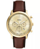 Fossil Neutra Chronograph Brown Leather Watch FS6113