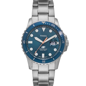 FOSSIL Blue Dive Analog Watch for Men FS6050 - KRISHNA WATCH COMPANY