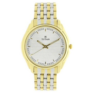 Titan Karishma Silver Dial Analog Stainless Steel Strap watch for Men 1578BM02 - KRISHNA WATCH COMPANY