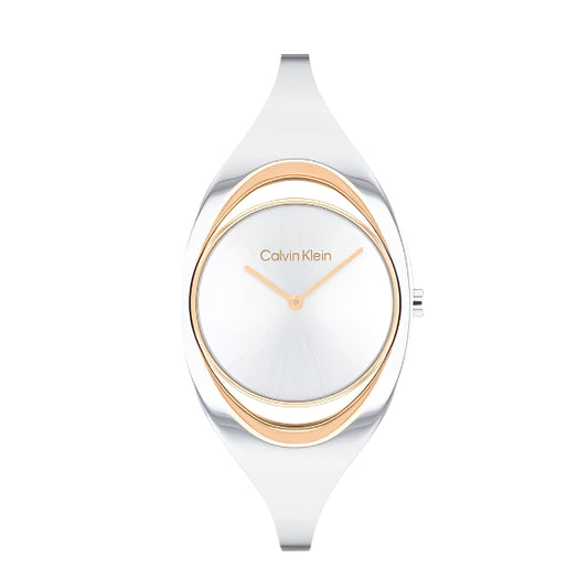 Calvin Klein Ck Elation Women's Silver Analog Stainless Steel Watch 25200424