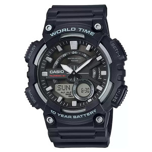 Casio Black Analog-Digital - Men's Watch CASIO YOUTH AEQ-110W-1AVDF (AD207) - KRISHNA WATCH COMPANY