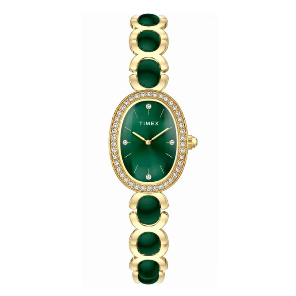 Timex Green Dial Women's Watch - TWEL28201