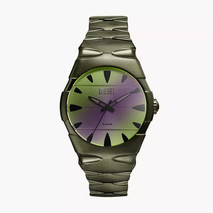 Diesel D-Sruptor Three-Hand Green Stainless Steel Watch - DZ2215 - KRISHNA WATCH COMPANY