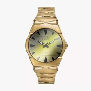 Diesel D-Sruptor Three-Hand Gold-Tone Stainless Steel Watch DZ2214 - KRISHNA WATCH COMPANY
