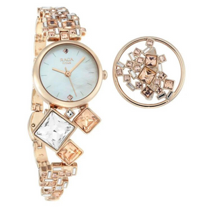 Titan Raga Cocktails Mother of Pearl Dial Women Watch With Metal Strap 95106WM01F - KRISHNA WATCH COMPANY