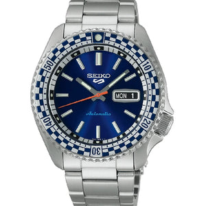 SEIKO Checker Flag Special Edition 5 Sports Automatic Watch for Men SRPK65K1 - KRISHNA WATCH COMPANY