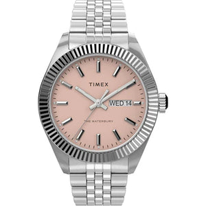 Timex Trend Waterbury 3 Hands Men's Analog Pink Dial Coloured Quartz Watch - TW2V17800UJ - KRISHNA WATCH COMPANY