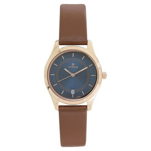 Titan Workwear Blue Dial Analog watch for Women - 2596WL03 - KRISHNA WATCH COMPANY