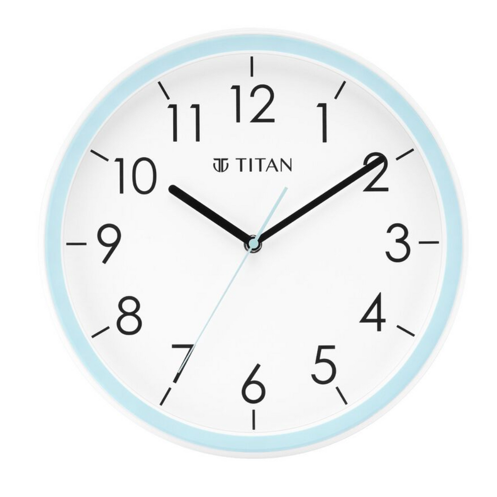 Titan Contemporary White Dial Blue Color Silent Sweep Technology - W0055PA02 - KRISHNA WATCH COMPANY