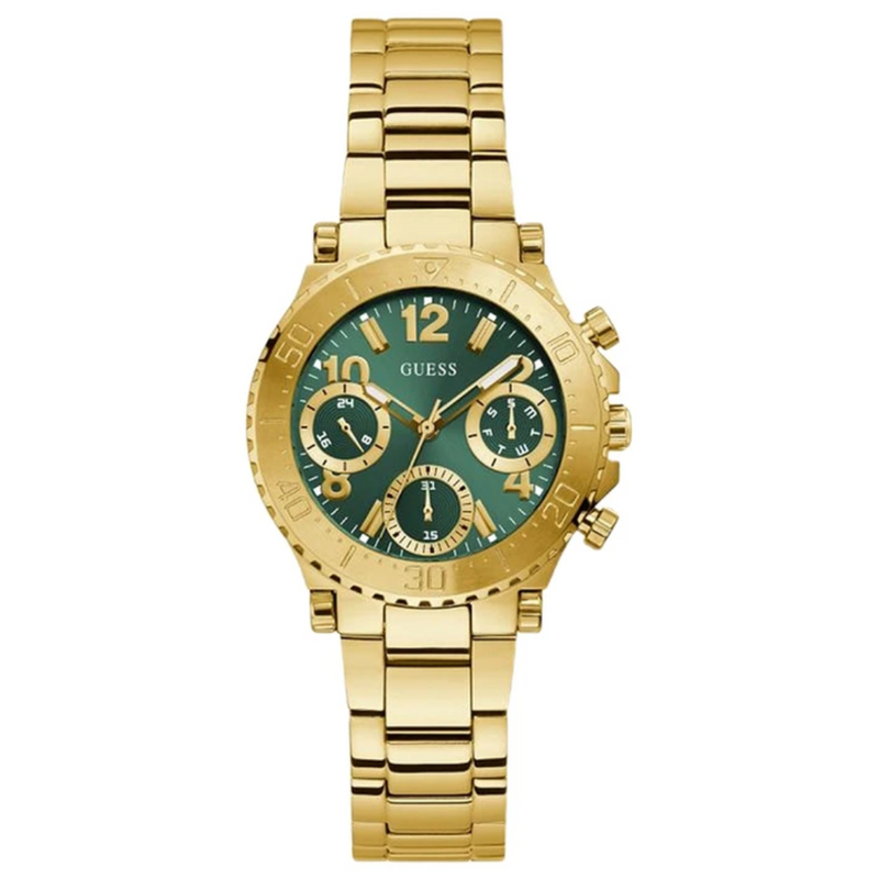 GUESS Analog Green Dial Women's Watch- GW0465L5