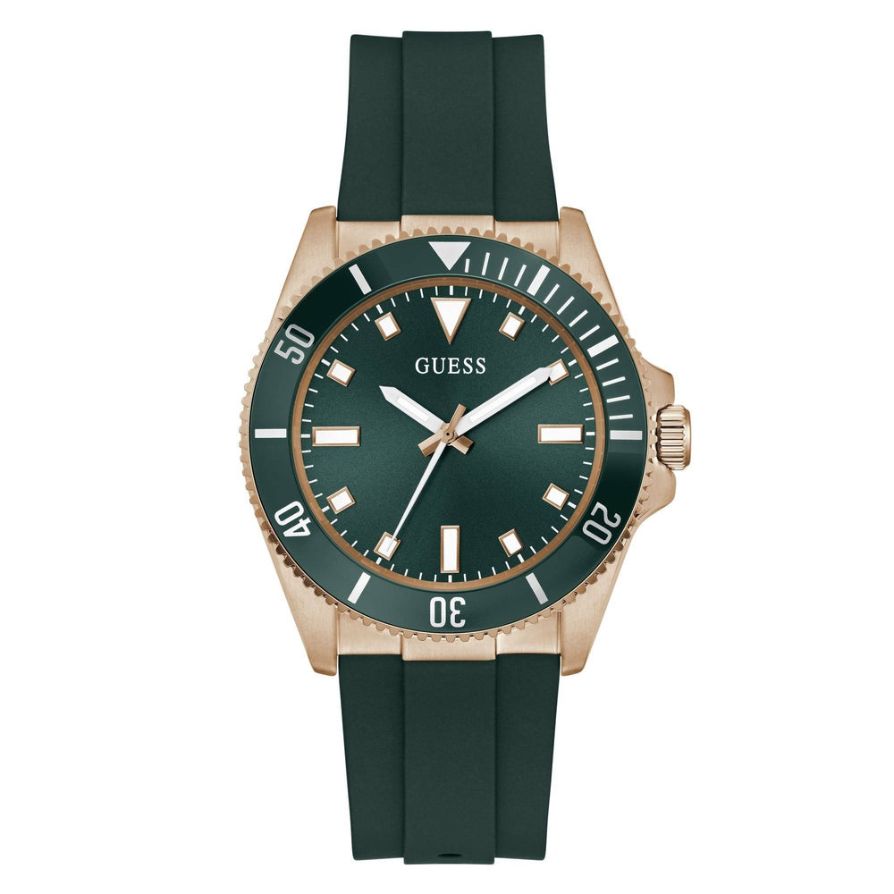 GUESS Mens Green Dial Analog Watch - GW0969G5 - KRISHNA WATCH COMPANY