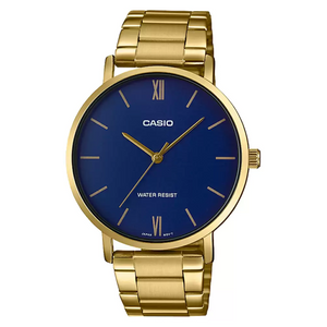 Gold Analog - Men's Watch ENTICER MTP-VT01G-2BUDF (A1778) - KRISHNA WATCH COMPANY
