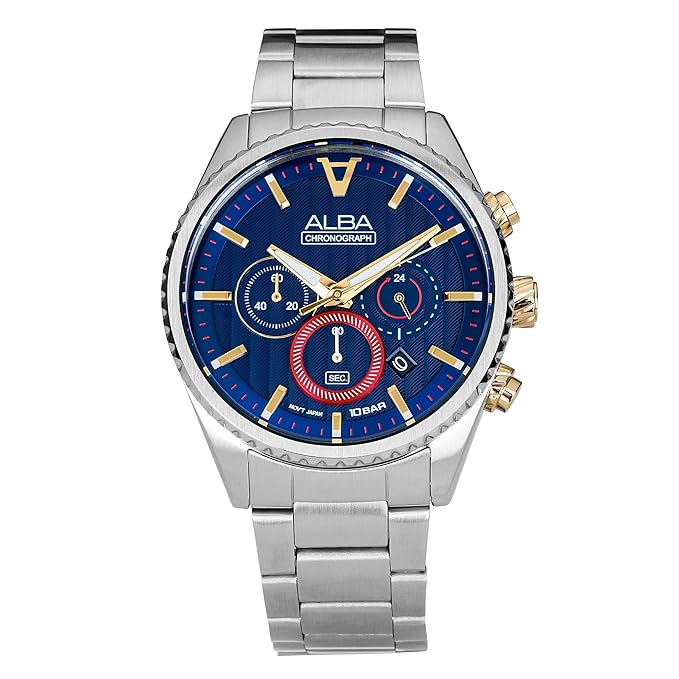 ALBA SIGNA Blue Men 43mm Watch Quartz AT3H97X1