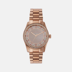Female Pink Analog Stainless Steel Watch MK7444 - KRISHNA WATCH COMPANY