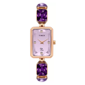 TIMEX FRIA WOMEN'S PURPLE DIAL ROUND CASE 2 HANDS FUNCTION WATCH TWEL16901 - KRISHNA WATCH COMPANY