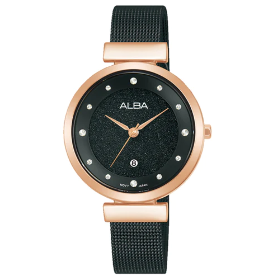 ALBA Black Shimmer Ladies Watch AH7BZ8X1