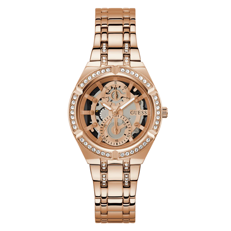 Guess Ladies Rose Gold Tone Multi-function Watch GW0604L3