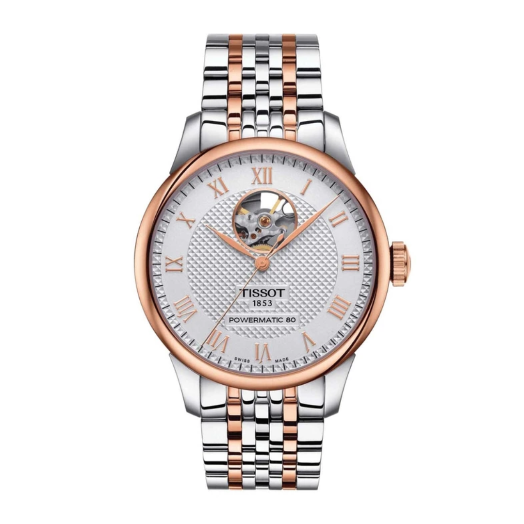 Tissot Le Locle Powermatic 80 Open Heart - T0064072203302 - KRISHNA WATCH COMPANY