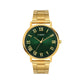 Timex Full Roman Green Dial St Steel Bracelet  Astrological  Men's Watch - TW0TG8024