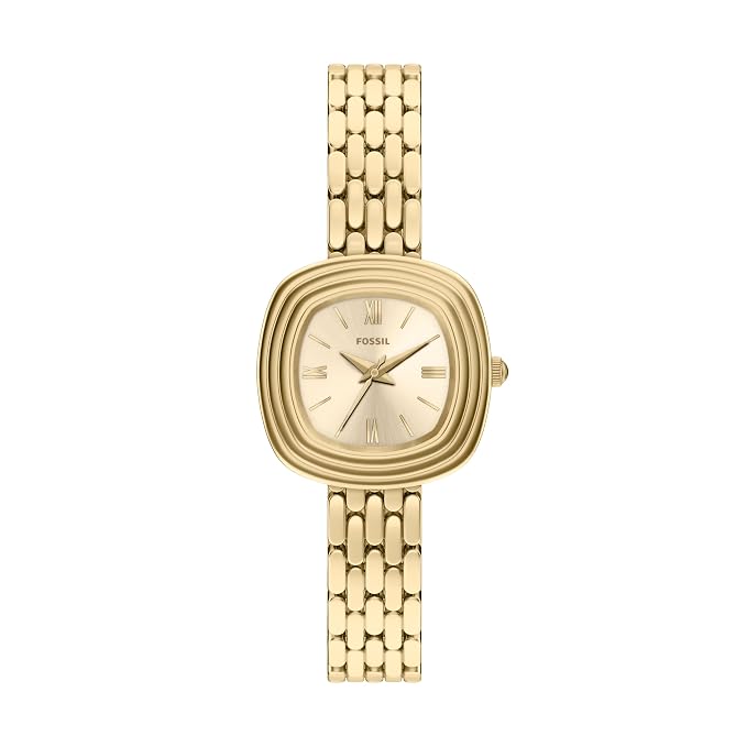 Fossil Genevive Gold Quartz Stainless Steel Watch ES5506