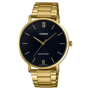 CASIO ENTICER Gold Analog - Men's Watch MTP-VT01G-1BUDF - A1777 - KRISHNA WATCH COMPANY