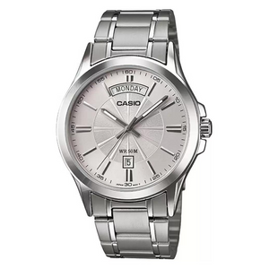 CASIO Silver Analog - Men's Watch ENTICER MTP-1381D-7AVDF - A841 - KRISHNA WATCH COMPANY