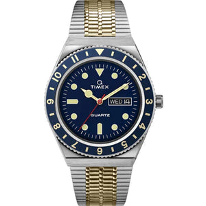 Timex 3 Hands Men's Analog Blue Dial Coloured Quartz Watch, Round Dial With 38 Mm Case Width - TW2V18400U9 - KRISHNA WATCH COMPANY