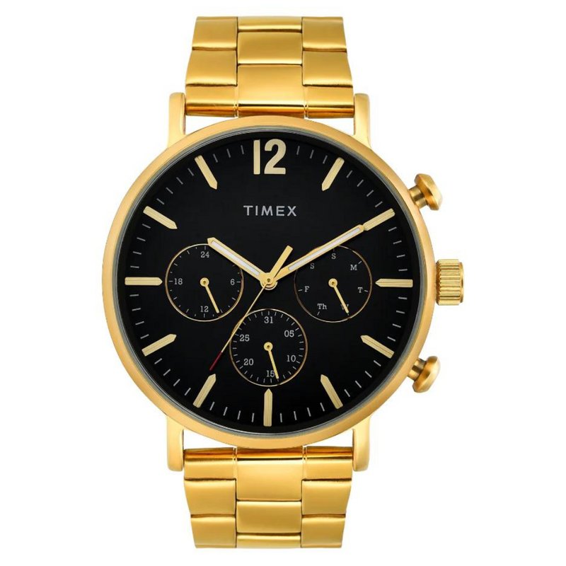 Timex Men Black Round Multifunction Dial Watch- TWEG20025
